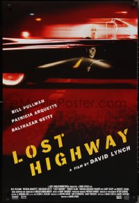 2z1060 LOST HIGHWAY int'l 1sh 1997 David Lynch, split image of Bill Pullman & Patricia Arquette!