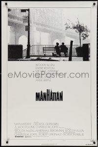 2z1067 MANHATTAN style B 1sh 1979 classic image of Woody Allen & Diane Keaton by bridge!
