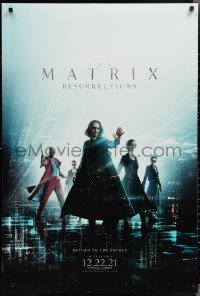 2z1071 MATRIX RESURRECTIONS IMAX teaser DS 1sh 2021 Keanu Reeves, Carrie-Anne Moss, top cast!