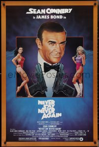 2z1087 NEVER SAY NEVER AGAIN 1sh 1983 art of Sean Connery as James Bond 007 by Obrero!