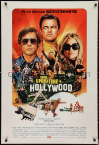 2z1091 ONCE UPON A TIME IN HOLLYWOOD advance DS 1sh 2019 Tarantino, DiCaprio, Chorney art, no rating!