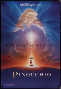 2z1101 PINOCCHIO advance DS 1sh R1992 Disney classic cartoon about wooden boy who wants to be real!