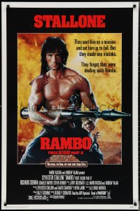 2z1115 RAMBO FIRST BLOOD PART II 1sh 1985 no law, no war can stop Sylvester Stallone w/his RPG!