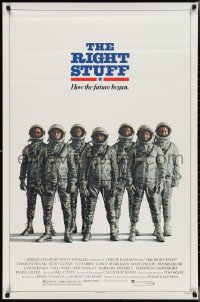 2z1126 RIGHT STUFF advance 1sh 1983 great line up of the first NASA astronauts all suited up!