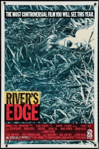 2z1127 RIVER'S EDGE 1sh 1986 Keanu Reeves, Glover, most controversial film you will see this year!