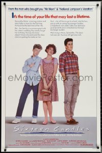 2z1149 SIXTEEN CANDLES 1sh 1984 Molly Ringwald, Anthony Michael Hall, directed by John Hughes!