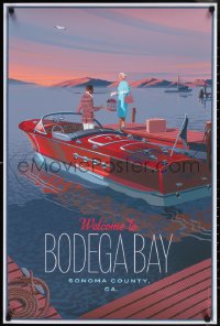 2z0204 BIRDS #110/185 24x36 art print 2020 Laurent Durieux art, variant, welcome to Bodega Bay!