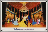 2z0252 DISNEY'S ENCHANTED BALLROOM 24x35 special poster 1990s Belle, Beast, Snow White, Cinderella!