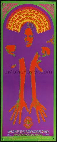2z0119 JIM KWESKIN/COUNTRY JOE/LEE MICHAELS/BLUE CHEER 11x28 music poster 1967 Schnepf & Weir art!