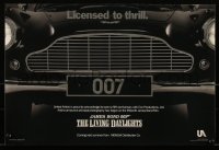 2z0266 LIVING DAYLIGHTS 12x18 special poster 1986 great image of classic Aston Martin car grill!