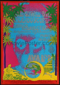 2z0127 SIEGEL-SCHWALL BAND/KALEIDOSCOPE/SAVAGE RESURRECTION 14x20 music poster 1968 1st printing!