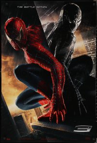 2z1155 SPIDER-MAN 3 teaser 1sh 2007 Sam Raimi, the battle within, Maguire in red/black suits!