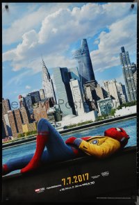 2z1159 SPIDER-MAN: HOMECOMING teaser DS 1sh 2017 Holland in the title role, New York City skyline!