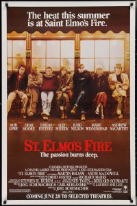 2z1162 ST. ELMO'S FIRE advance 1sh 1985 Rob Lowe, Demi Moore, Emilio Estevez, Ally Sheedy, Judd Nelson!
