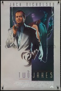 2z1208 TWO JAKES int'l DS 1sh 1990 cool full-length art of smoking Jack Nicholson by Rodriguez!