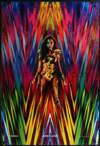 2z1237 WONDER WOMAN 1984 teaser DS 1sh 2020 great 80s inspired image of Gal Gadot as Amazon princess!