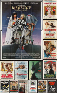 3a0055 LOT OF 15 FOLDED ITALIAN TWO-PANELS 1960s-1990s great images from a variety of movies!