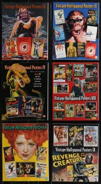 3a0461 LOT OF 6 BRUCE HERSHENSON VINTAGE HOLLYWOOD POSTERS AUCTION CATALOGS 1990s-2000s cool art!