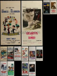 3a0568 LOT OF 18 FORMERLY FOLDED ITALIAN LOCANDINAS 1960s-1980s a variety of cool movie images!