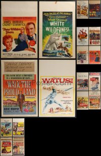 3a0394 LOT OF 22 FOLDED WINDOW CARDS 1950s-1970s great images from a variety of different movies!