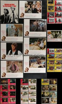 3a0310 LOT OF 49 LOBBY CARDS 1960s-1970s complete & incomplete sets from a variety of movies!