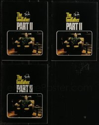 3a0210 LOT OF 3 GODFATHER PART II SOUVENIR PROGRAM BOOKS 1974 Francis Ford Coppola sequel!