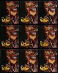 3a0223 LOT OF 9 TOWERING INFERNO SOUVENIR PROGRAM BOOKS 1974 Paul Newman, Steve McQueen, Berkey art