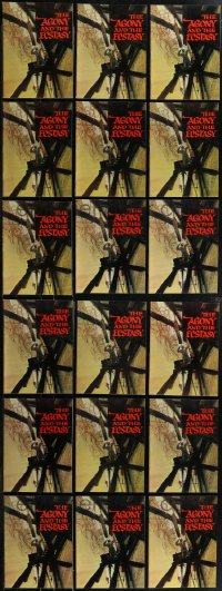 3a0214 LOT OF 18 AGONY & THE ECSTASY SOUVENIR PROGRAM BOOKS 1965 Charlton Heston, Rex Harrison