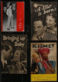 3a0533 LOT OF 4 PROGRAMS & MAGAZINES 1930s-1940s Razor's Edge, A Star is Born, Bringing Up Baby!
