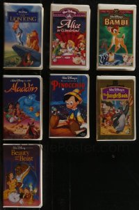 3a0530 LOT OF 7 WALT DISNEY BLACK DIAMOND VIDEOS 1990s Lion King, Aladdin, Pinocchio, Bambi & more!