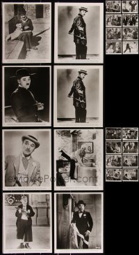 3a0505 LOT OF 32 1972 RE-RELEASE CHARLIE CHAPLIN 8X10 STILLS R1972 portraits of the top comedian!