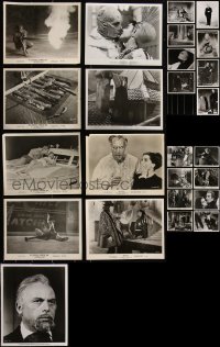 3a0508 LOT OF 25 HORROR/SCI-FI 8X10 STILLS 1950s-1970s great images w/some special effects scenes!