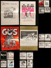 3a0185 LOT OF 20 UNCUT PRESSBOOKS 1950s-1970s advertising for a variety of different movies!