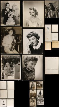 3a0488 LOT OF 13 OVERSIZED DELUXE STILLS 1940s-1960s portraits of a variety of Hollywood stars!