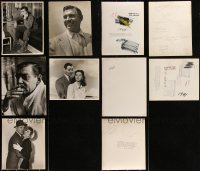 3a0415 LOT OF 5 OVERSIZED DELUXE CLARK GABLE STILLS 1940s-1950s great portraits of the star!