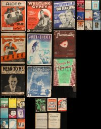 3a0428 LOT OF 41 ENGLISH SHEET MUSIC 1920s-1950s songs from a variety of musicians!