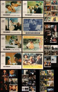 3a0304 LOT OF 59 LOBBY CARDS 1970s-2000s incomplete sets from a variety of different movies!