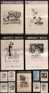 3a0199 LOT OF 13 UNCUT UNIVERSAL PRESSBOOKS 1950s-1960s advertising for a variety of movies!