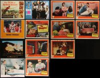 3a0367 LOT OF 13 LOBBY CARDS 1950s-1990s incomplete sets from a variety of different movies!