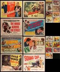 3a0346 LOT OF 23 FILM NOIR TITLE CARDS 1940s-1950s great images from a variety of different movies!