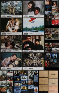 3a0433 LOT OF 60 JAMES BOND FRENCH LOBBY CARDS 1960s-2010s complete sets from six different movies!