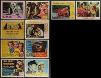 3a0377 LOT OF 10 LOBBY CARDS 1940s-1960s great images from a variety of different movies!