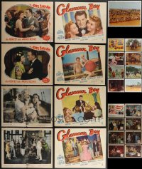 3a0340 LOT OF 25 LOBBY CARDS 1920s-1960s incomplete sets from a variety of different movies!