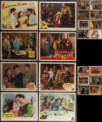 3a0348 LOT OF 22 1940S LOBBY CARDS 1940s great scenes from a variety of different movies!