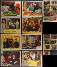 3a0347 LOT OF 23 1940S LOBBY CARDS 1940s great scenes from a variety of different movies!