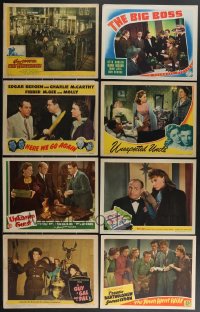 3a0343 LOT OF 24 1940S LOBBY CARDS 1940s great scenes from a variety of different movies!