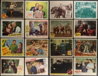 3a0339 LOT OF 26 1940S LOBBY CARDS 1940s great scenes from a variety of different movies!