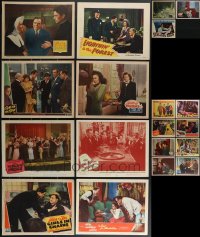 3a0337 LOT OF 27 1940S LOBBY CARDS 1940s great scenes from a variety of different movies!