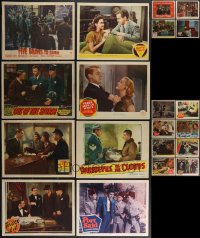 3a0335 LOT OF 28 1940S LOBBY CARDS 1940s great scenes from a variety of different movies!