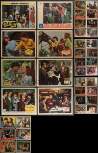 3a0323 LOT OF 38 1940S LOBBY CARDS 1940s great scenes from a variety of different movies!